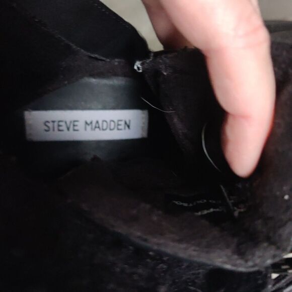Steve Madden Keystone black faux fur bootie - Picture 6 of 10